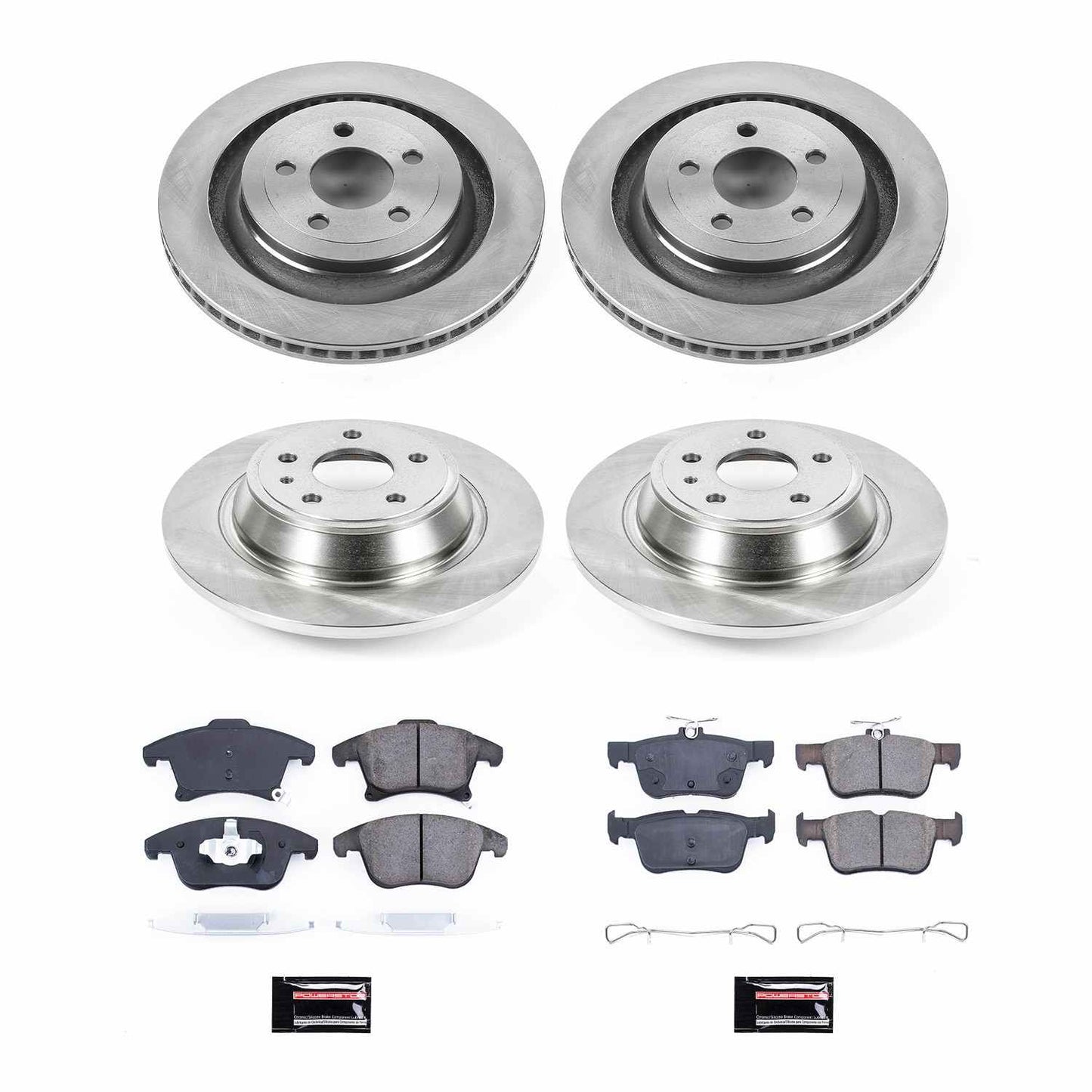 PowerStop Power Stop 13-19 Ford Fusion Front & Rear Autospecialty Brake Kit KOE6556
