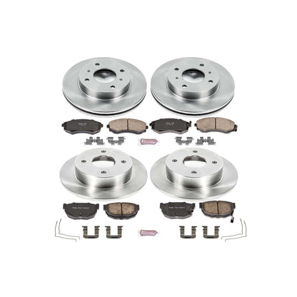 PowerStop Power Stop 89-94 Nissan 240SX Front & Rear Autospecialty Brake Kit KOE657