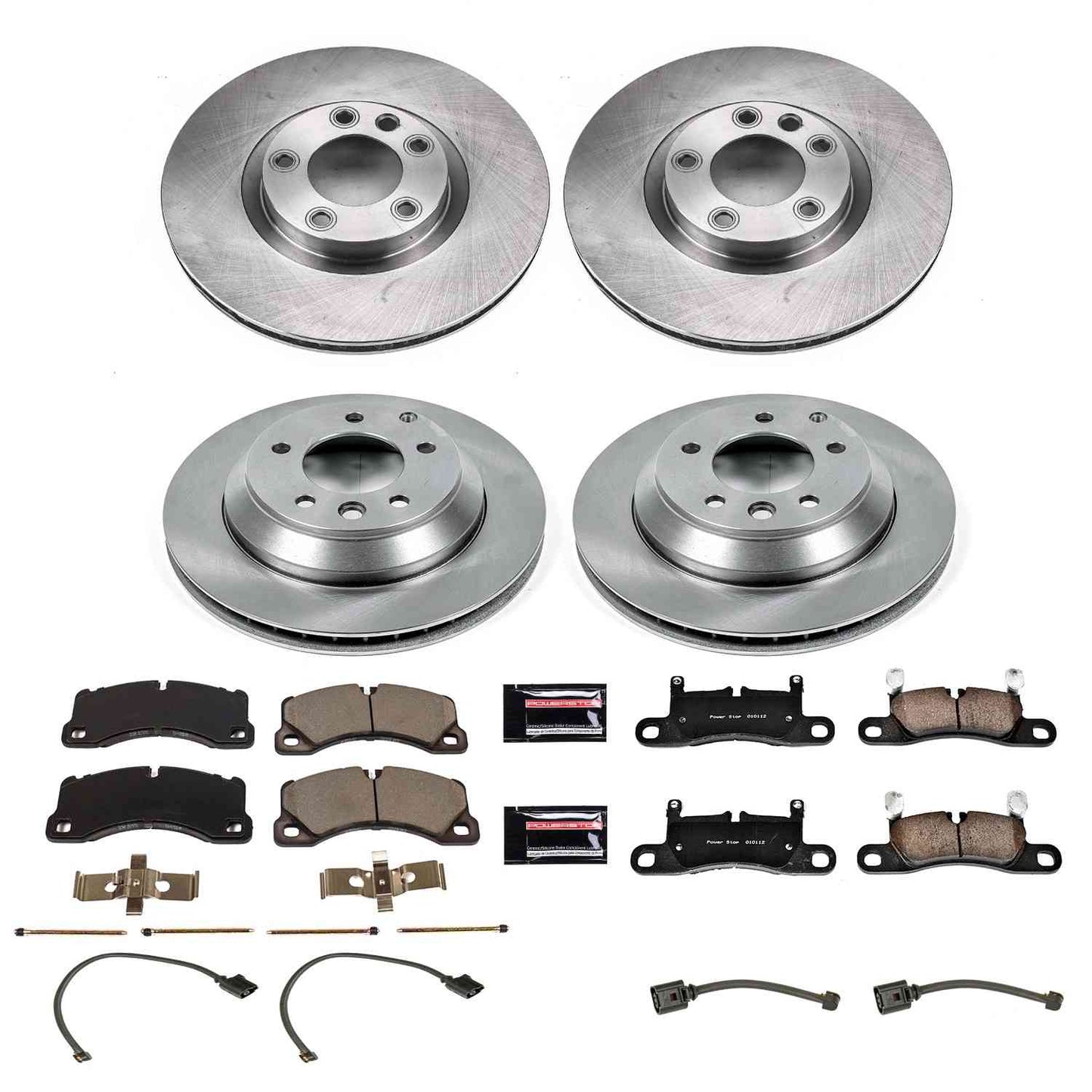 PowerStop Power Stop 11-18 Porsche Cayenne Front & Rear Autospecialty Brake Kit KOE6650