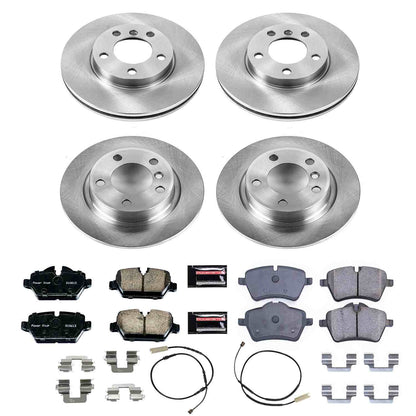 PowerStop Power Stop 11-16 Mini Cooper Countryman Front & Rear Autospecialty Brake Kit KOE6663