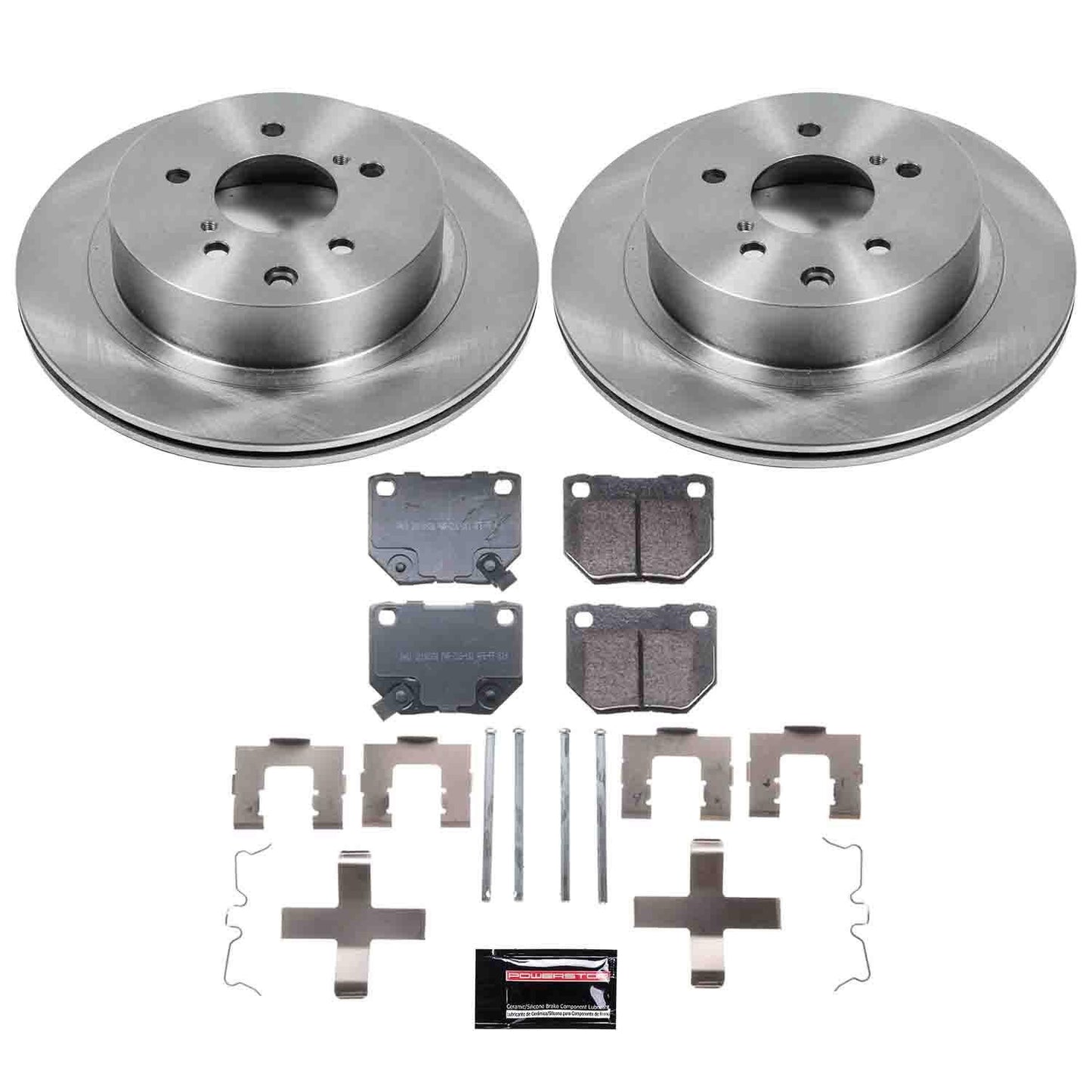 PowerStop Power Stop 89-96 Nissan 300ZX Rear Autospecialty Brake Kit KOE666
