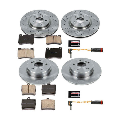 PowerStop Power Stop 06-08 Mercedes-Benz SLK280 Front & Rear Autospecialty Brake Kit KOE6714