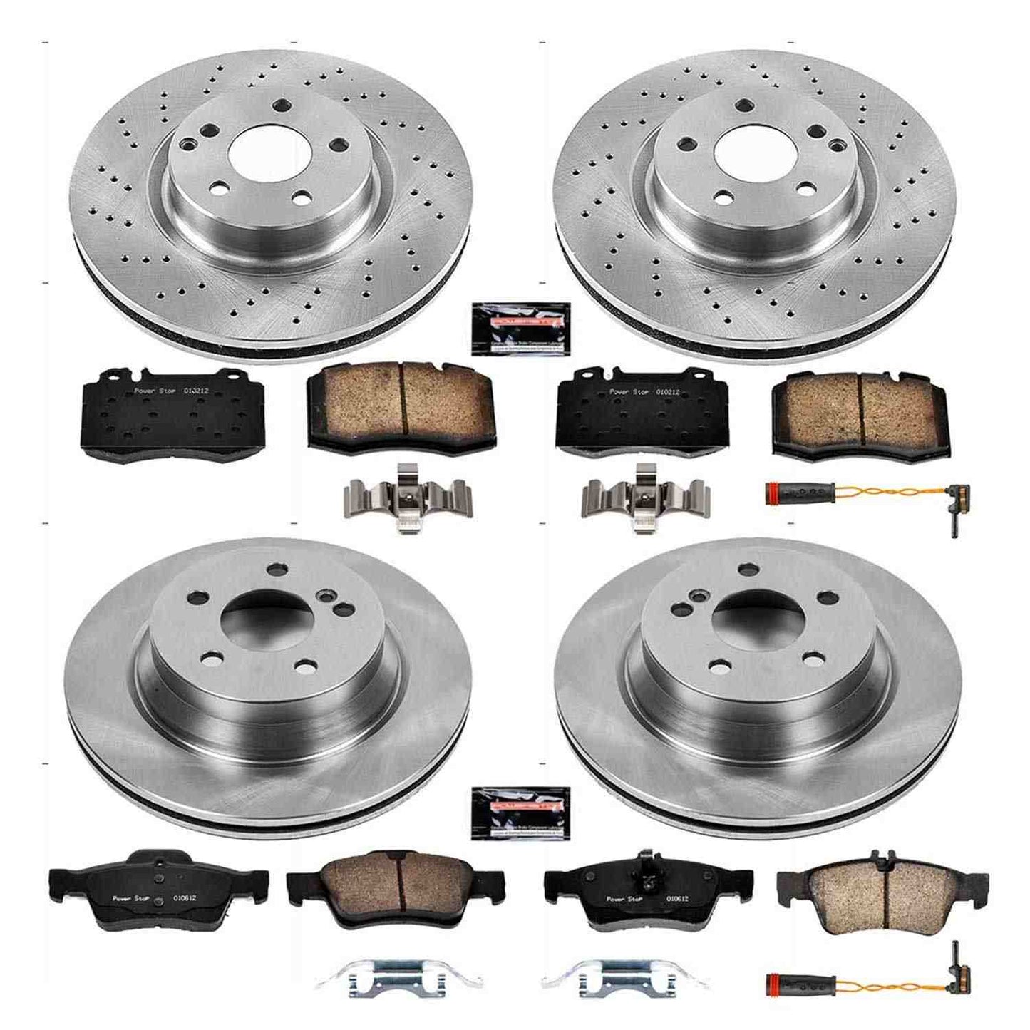 PowerStop Power Stop 07-09 Mercedes-Benz E550 Front & Rear Autospecialty Brake Kit KOE6753
