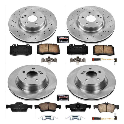 PowerStop Power Stop 07-09 Mercedes-Benz E550 Front & Rear Autospecialty Brake Kit KOE6753