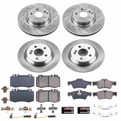 PowerStop Power Stop 07-12 Mercedes-Benz SL550 Front & Rear Autospecialty Brake Kit KOE6754