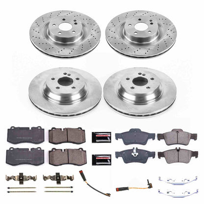 PowerStop Power Stop 09-14 Mercedes-Benz CL550 Front & Rear Autospecialty Brake Kit KOE6756