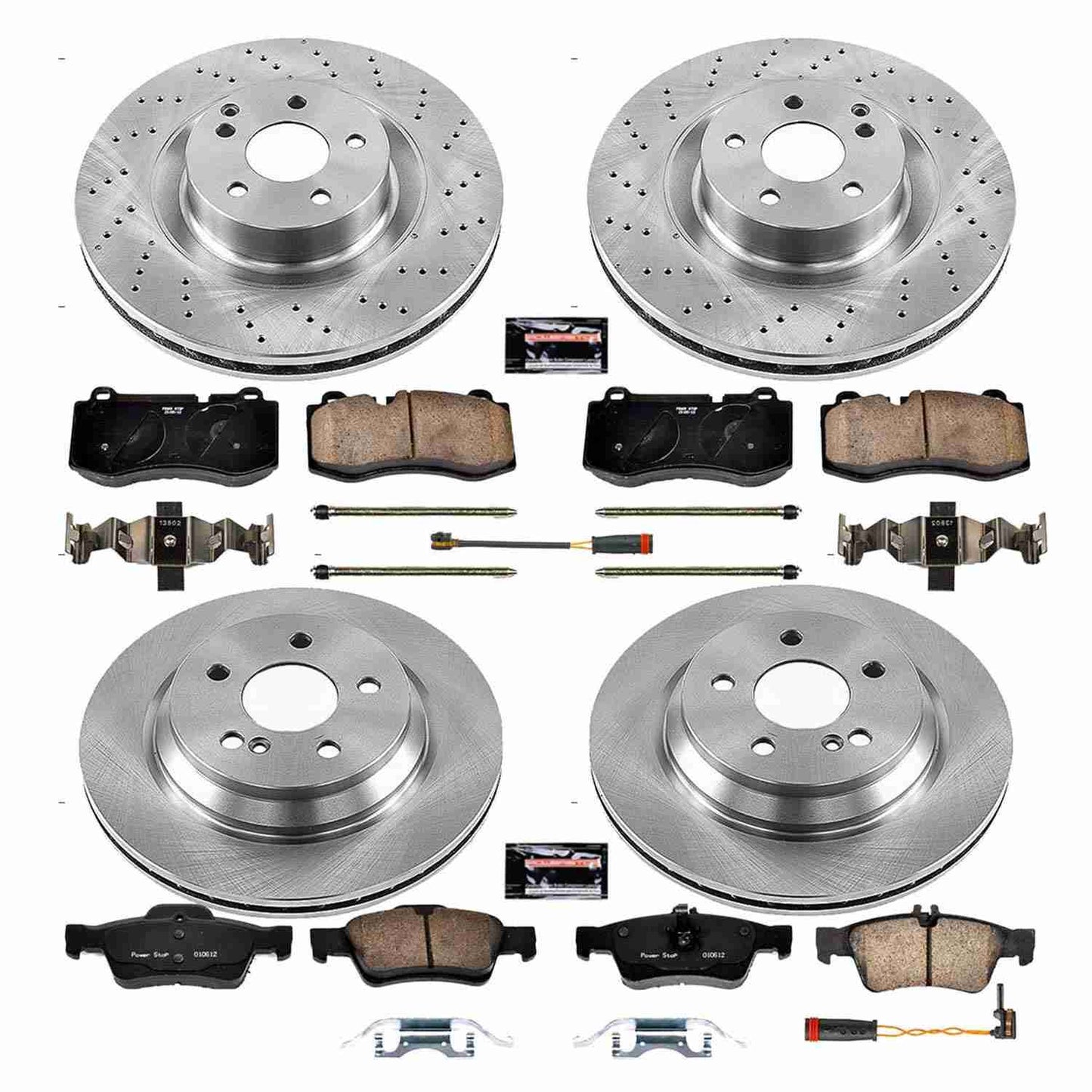 PowerStop Power Stop 12-13 Mercedes-Benz S350 Front & Rear Autospecialty Brake Kit KOE6757