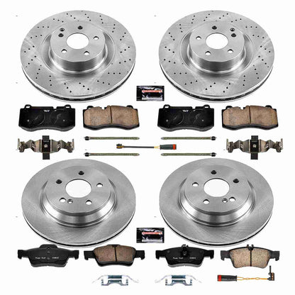 PowerStop Power Stop 12-13 Mercedes-Benz S350 Front & Rear Autospecialty Brake Kit KOE6757