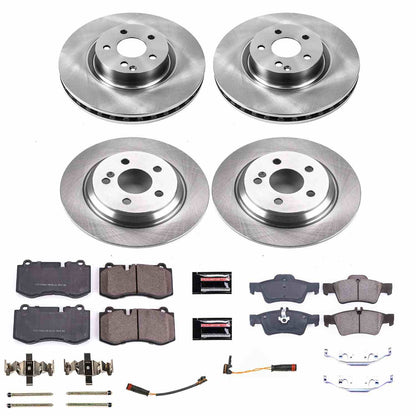 PowerStop Power Stop 10-13 Mercedes-Benz S400 Front & Rear Autospecialty Brake Kit KOE6758