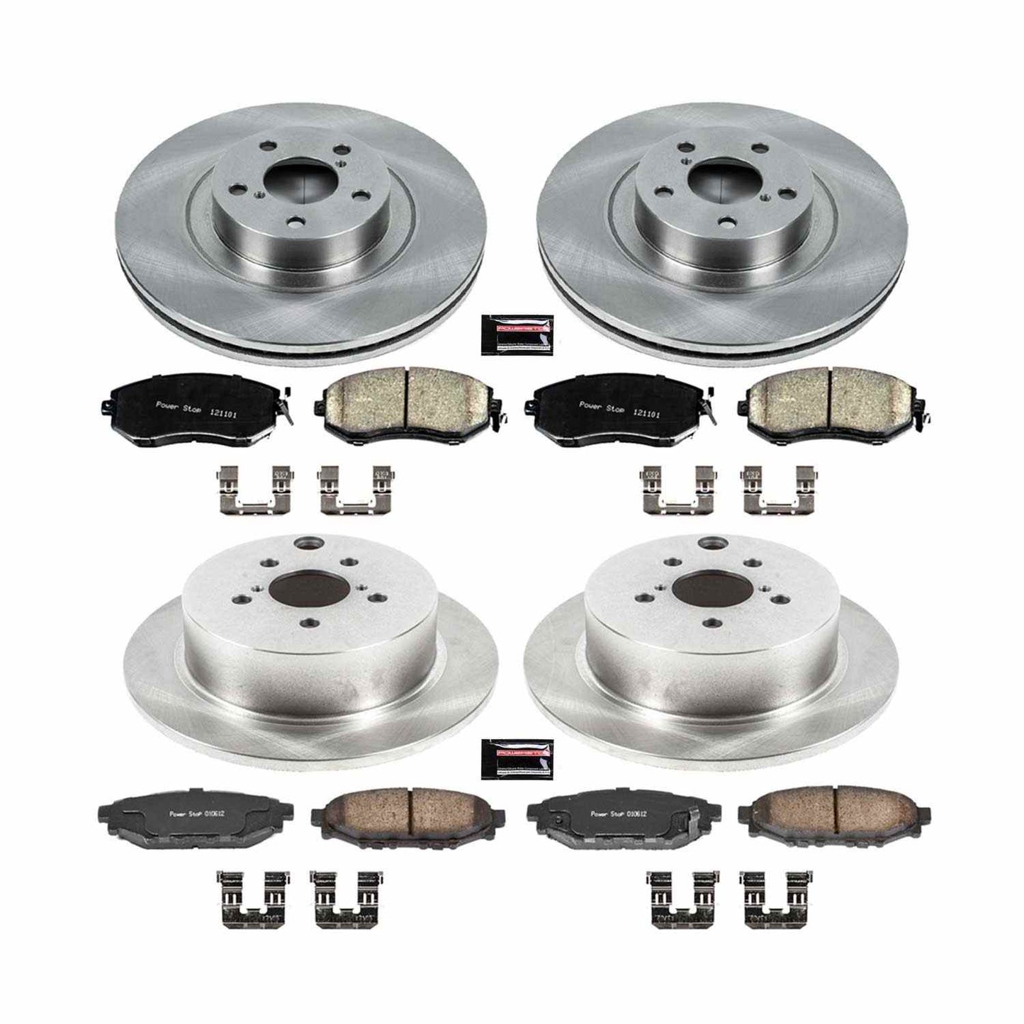 PowerStop Power Stop 16-17 Subaru Crosstrek Front & Rear Autospecialty Brake Kit KOE6762