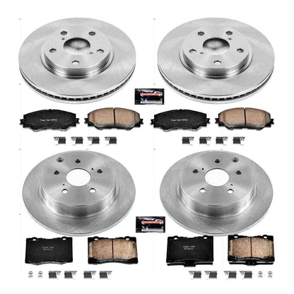 PowerStop Power Stop 12-17 Toyota Prius V Front & Rear Autospecialty Brake Kit KOE6763