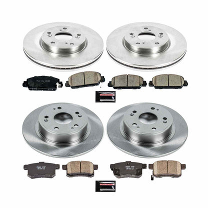 PowerStop Power Stop 13-17 Honda Accord Front & Rear Autospecialty Brake Kit KOE6778
