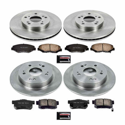 PowerStop Power Stop 14-15 Acura ILX Front & Rear Autospecialty Brake Kit KOE6781