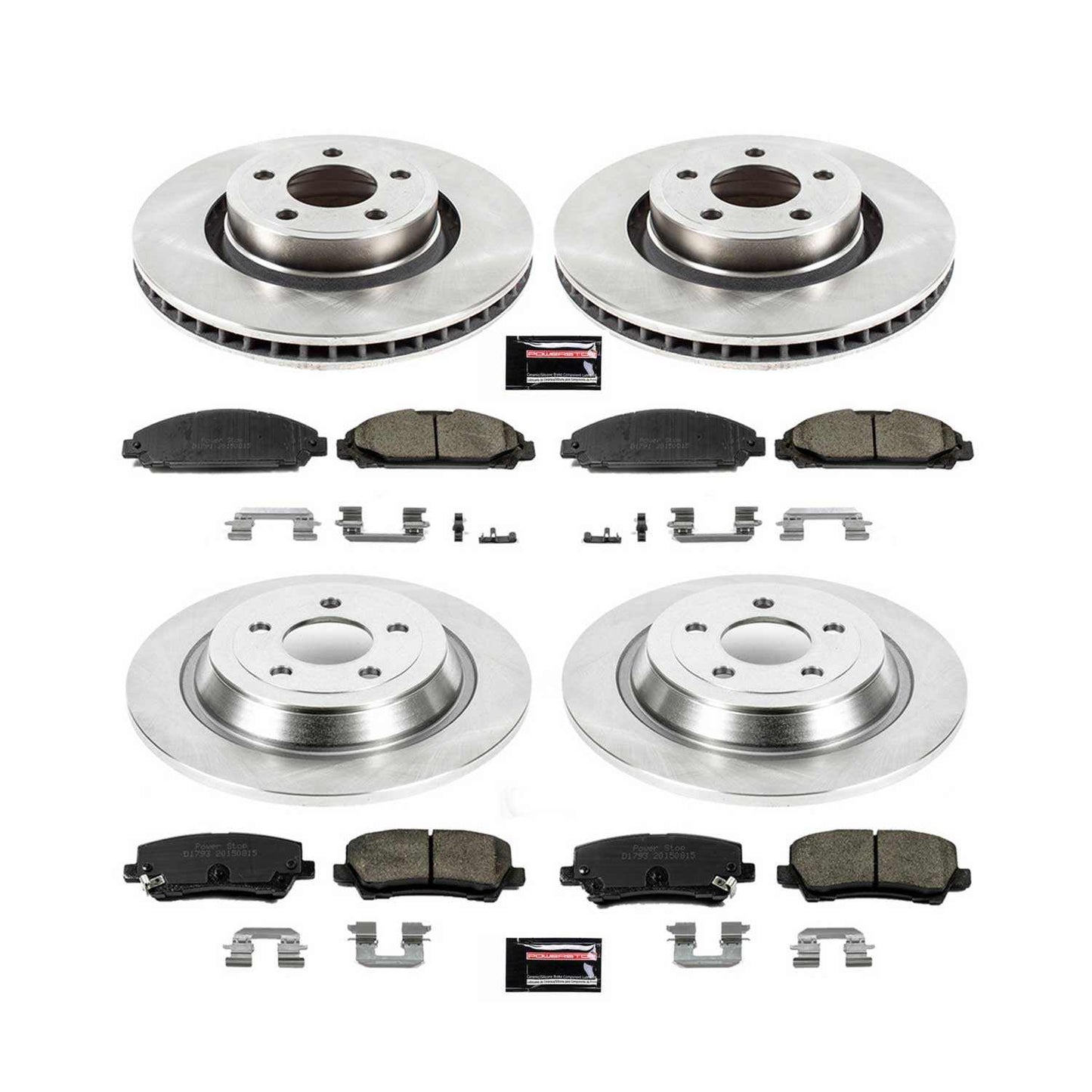 PowerStop Power Stop 15-19 Ford Mustang Front & Rear Autospecialty Brake Kit KOE6808