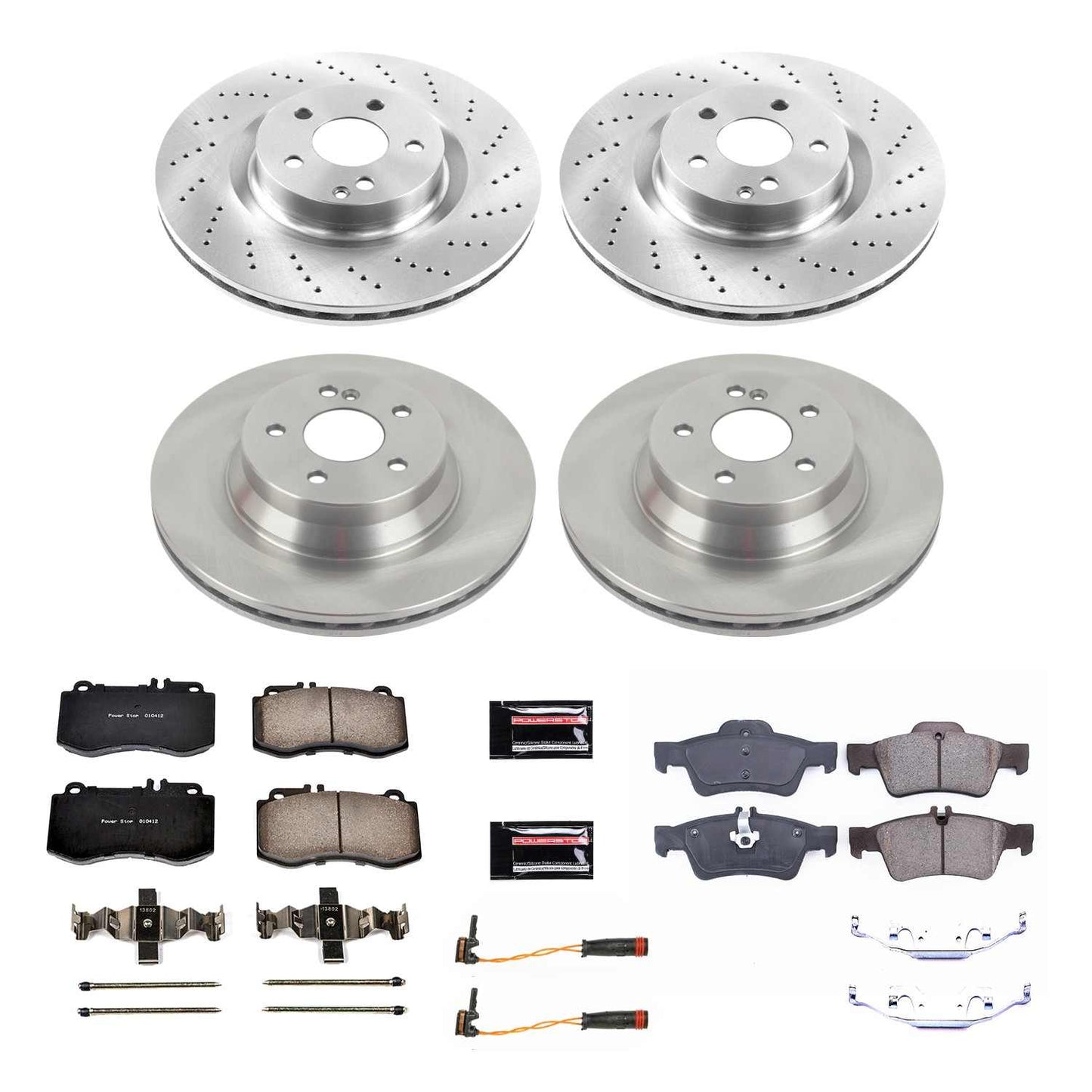 PowerStop Power Stop 10-11 Mercedes-Benz E550 Front & Rear Autospecialty Brake Kit KOE6834