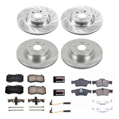 PowerStop Power Stop 10-11 Mercedes-Benz E550 Front & Rear Autospecialty Brake Kit KOE6834