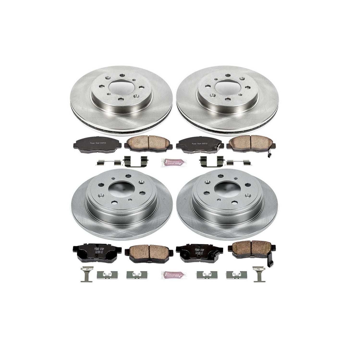PowerStop Power Stop 99-00 Honda Civic Front & Rear Autospecialty Brake Kit KOE691