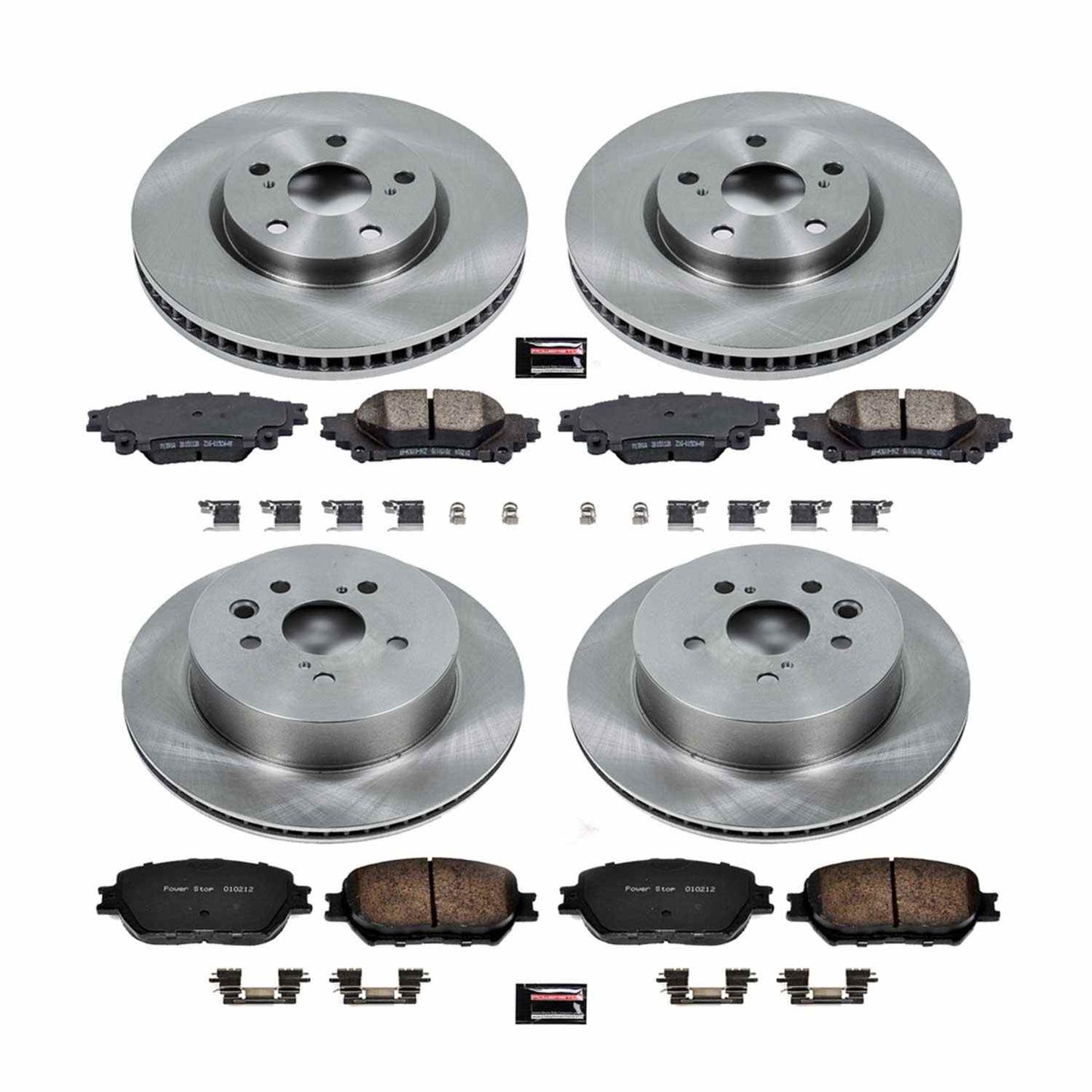 PowerStop Power Stop 14-15 Lexus IS250 Front & Rear Autospecialty Brake Kit KOE6927