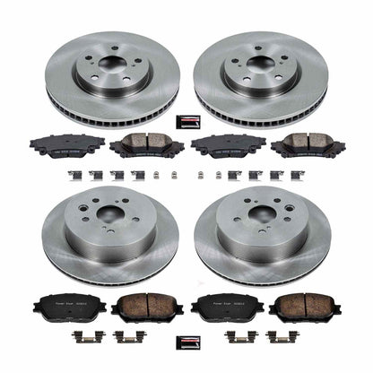 PowerStop Power Stop 14-15 Lexus IS250 Front & Rear Autospecialty Brake Kit KOE6927