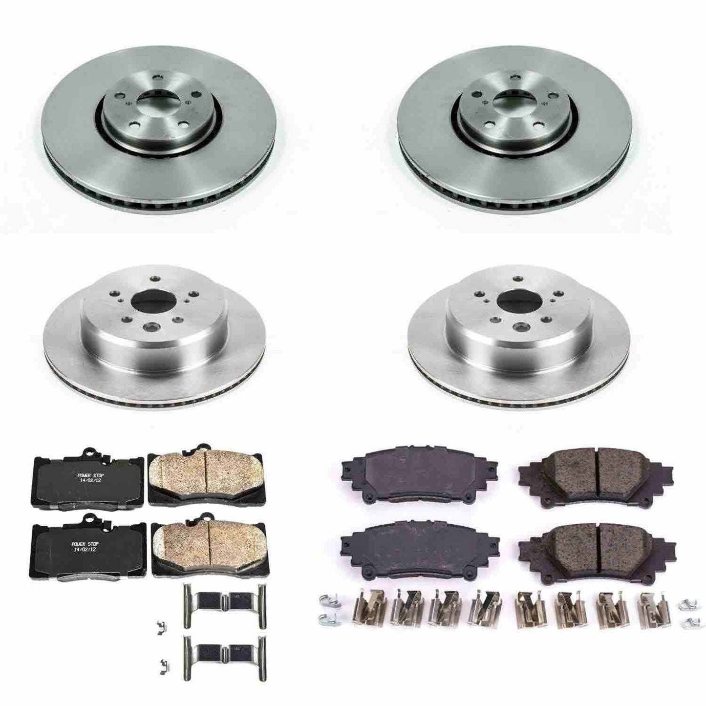 PowerStop Power Stop 14-15 Lexus IS350 Front & Rear Autospecialty Brake Kit KOE6929