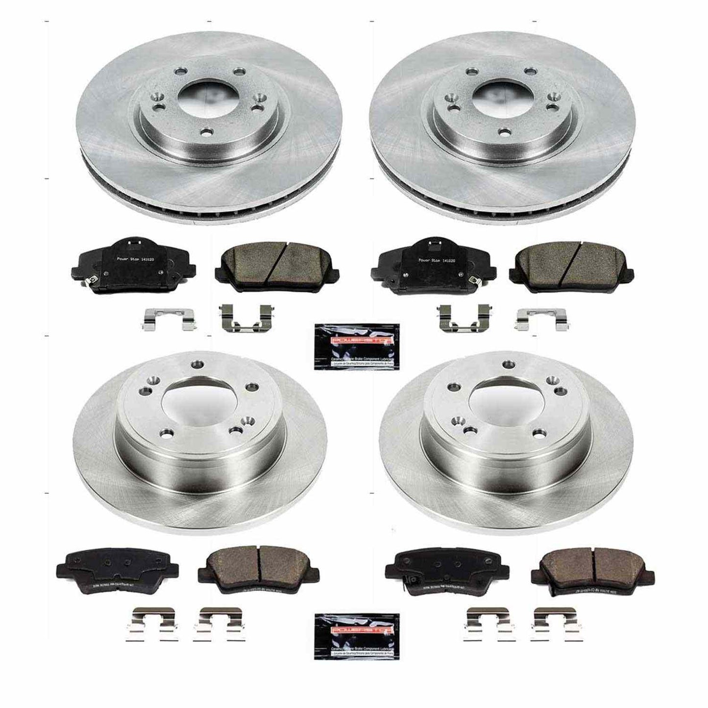 PowerStop Power Stop 14-17 Kia Forte5 Front & Rear Autospecialty Brake Kit KOE6934