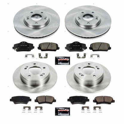PowerStop Power Stop 14-17 Kia Forte5 Front & Rear Autospecialty Brake Kit KOE6934