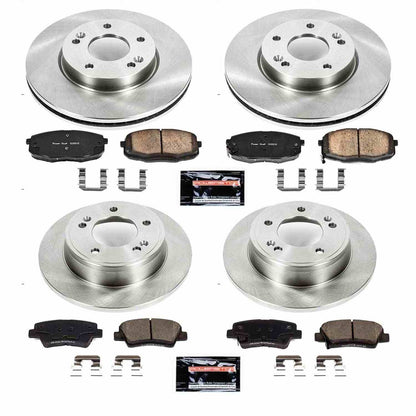 PowerStop Power Stop 14-16 Kia Soul Front & Rear Autospecialty Brake Kit KOE6945