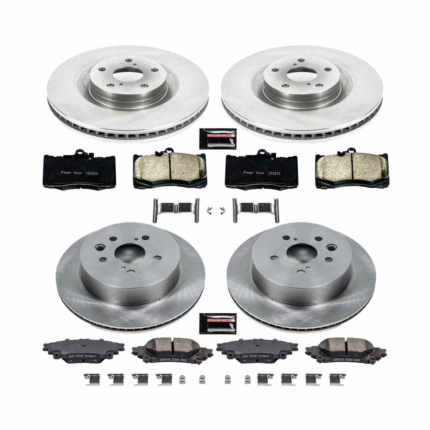 PowerStop Power Stop 14-15 Lexus IS350 Front & Rear Autospecialty Brake Kit KOE6947