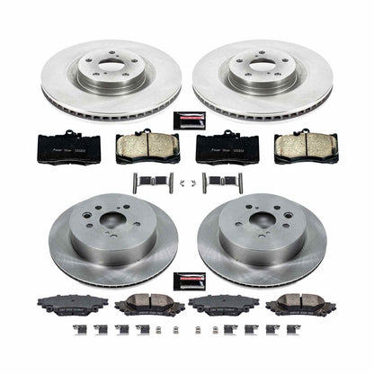 PowerStop Power Stop 14-15 Lexus IS350 Front & Rear Autospecialty Brake Kit KOE6947
