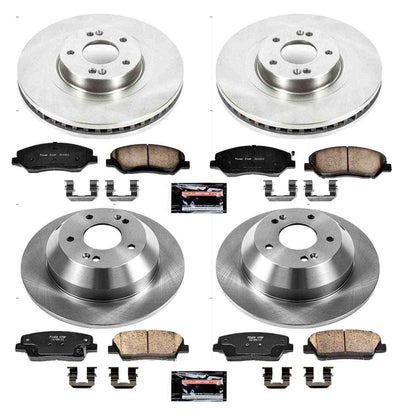 PowerStop Power Stop 13-16 Hyundai Santa Fe Front & Rear Autospecialty Brake Kit KOE6950