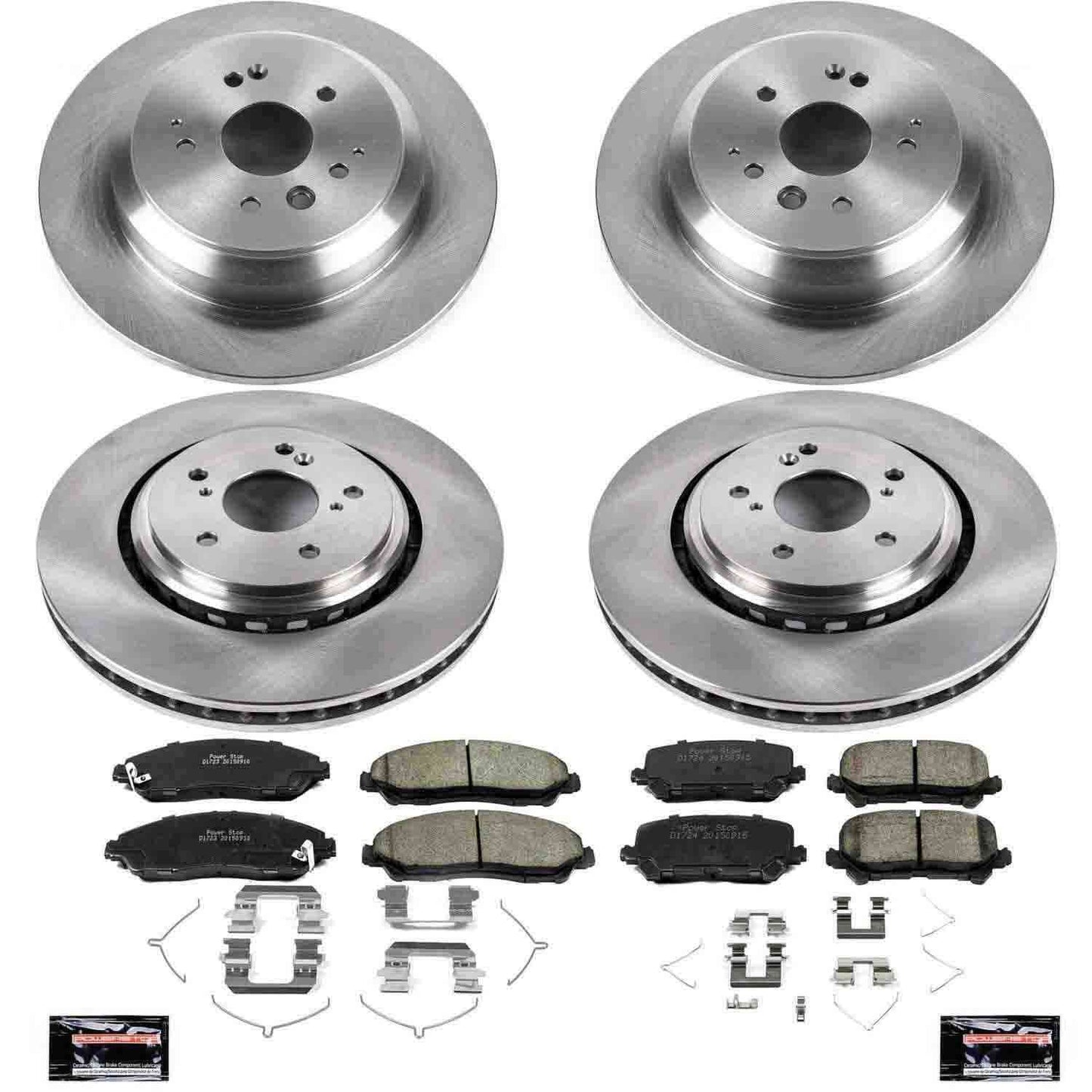 PowerStop Power Stop 14-16 Acura MDX Front & Rear Autospecialty Brake Kit KOE6956