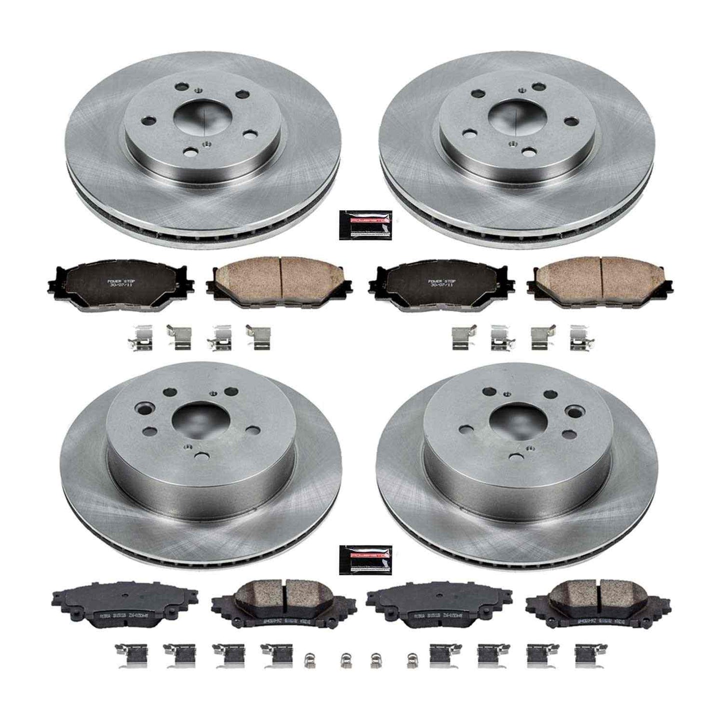 PowerStop Power Stop 14-15 Lexus IS250 Front & Rear Autospecialty Brake Kit KOE6987
