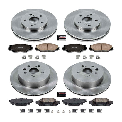 PowerStop Power Stop 14-15 Lexus IS250 Front & Rear Autospecialty Brake Kit KOE6987