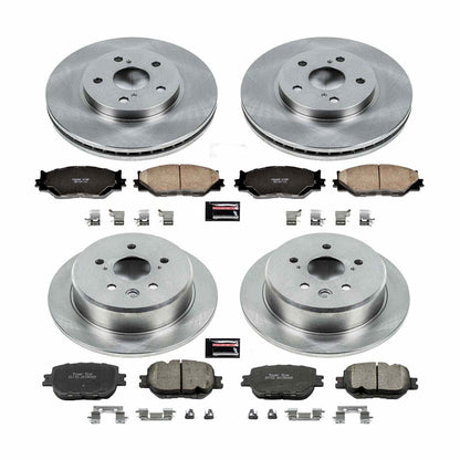 PowerStop Power Stop 14-15 Lexus IS250 Front & Rear Autospecialty Brake Kit KOE6989
