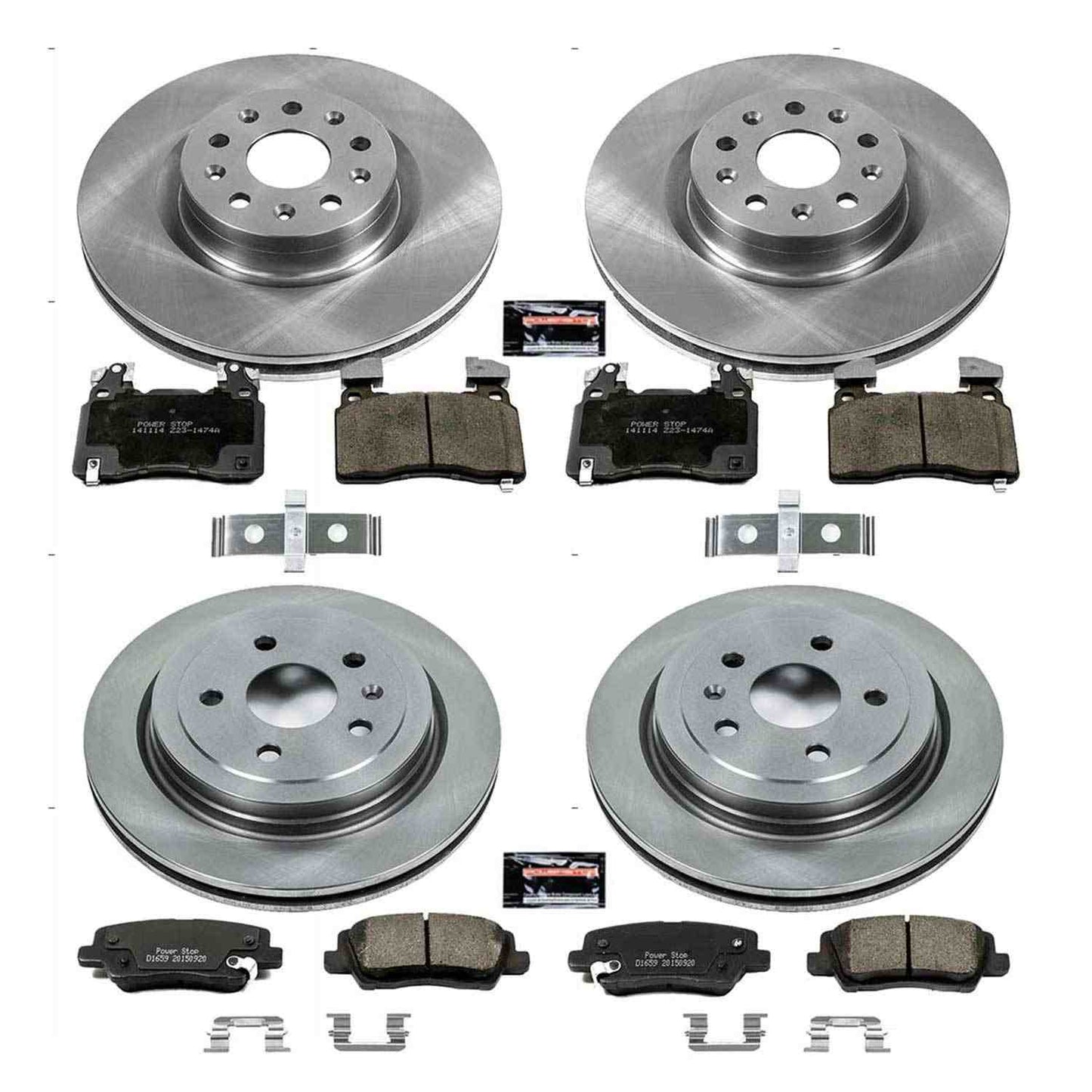PowerStop Power Stop 14-18 Cadillac CTS Front & Rear Autospecialty Brake Kit KOE6997
