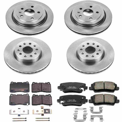 PowerStop Power Stop 14-18 Cadillac CTS Front & Rear Autospecialty Brake Kit KOE7000