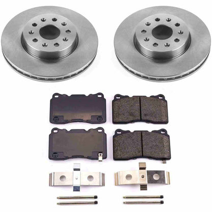 PowerStop Power Stop 14-18 Cadillac CTS Front Autospecialty Brake Kit KOE7001