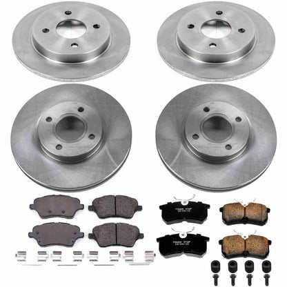 PowerStop Power Stop 14-19 Ford Fiesta Front & Rear Autospecialty Brake Kit KOE7002