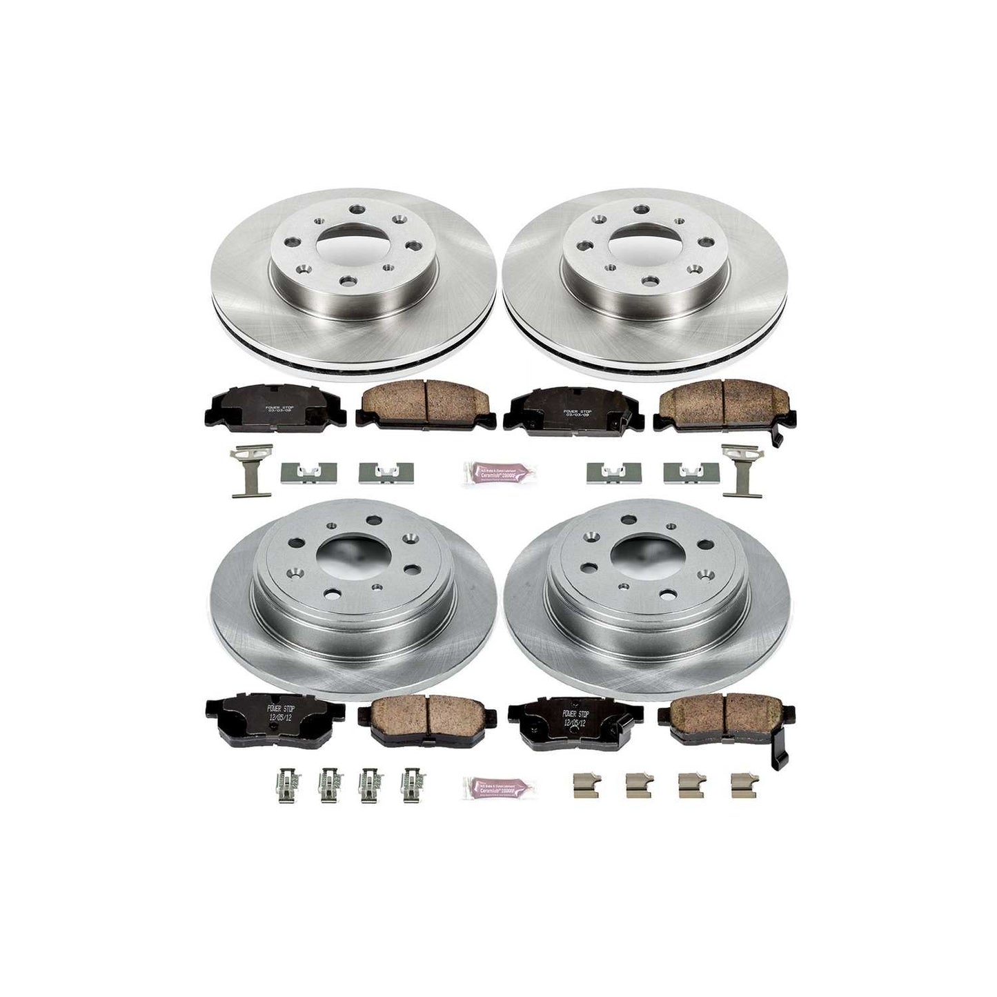 PowerStop Power Stop 92-95 Honda Civic Front & Rear Autospecialty Brake Kit KOE700