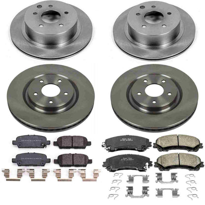 PowerStop Power Stop 14-19 Nissan Rogue Front & Rear Autospecialty Brake Kit KOE7033
