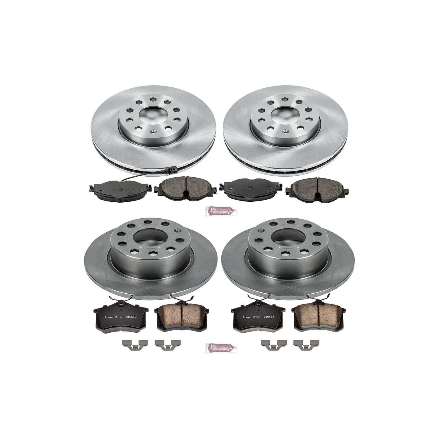 PowerStop Power Stop 15-16 Volkswagen Golf Front & Rear Autospecialty Brake Kit KOE7109