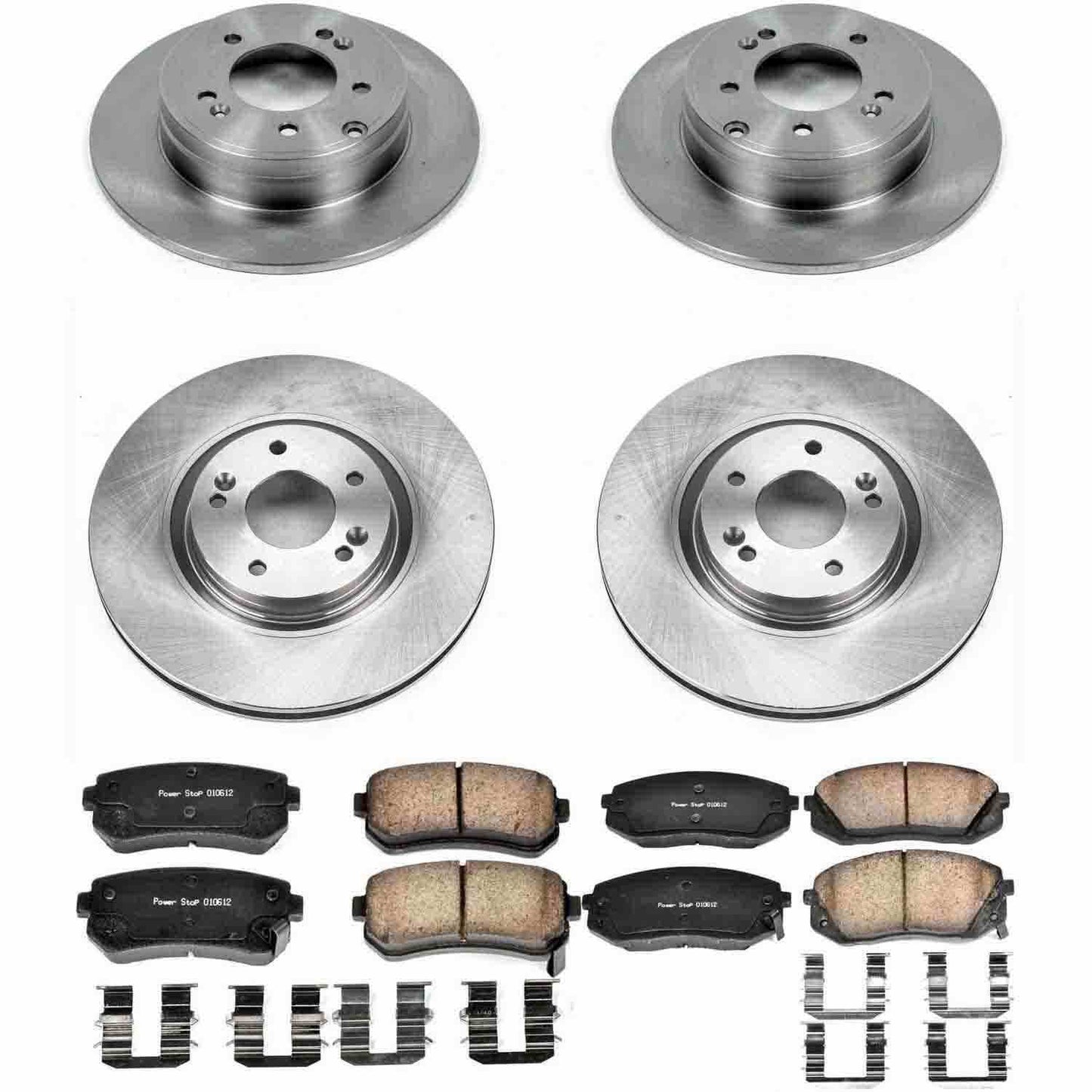 PowerStop Power Stop 14-16 Kia Cadenza Front & Rear Autospecialty Brake Kit KOE7113