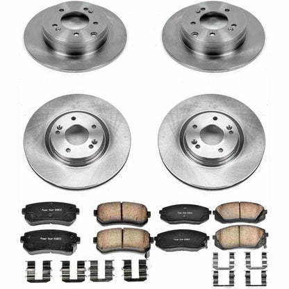 PowerStop Power Stop 14-16 Kia Cadenza Front & Rear Autospecialty Brake Kit KOE7113