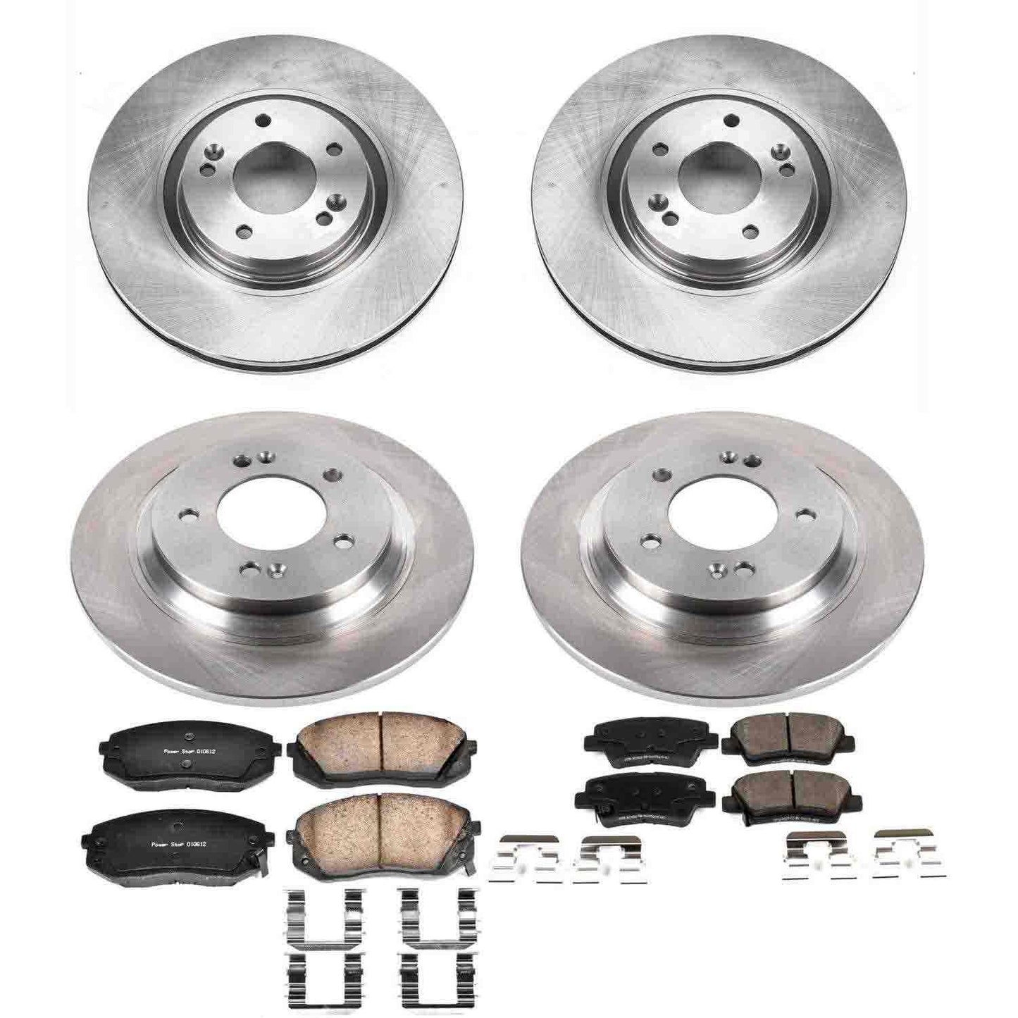 PowerStop Power Stop 2015 Hyundai Sonata Front & Rear Autospecialty Brake Kit KOE7114