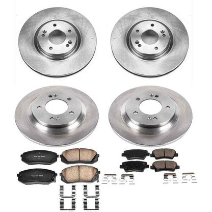 PowerStop Power Stop 2015 Hyundai Sonata Front & Rear Autospecialty Brake Kit KOE7114