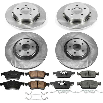 PowerStop Power Stop 13-14 Ford Focus Front & Rear Autospecialty Brake Kit KOE7232