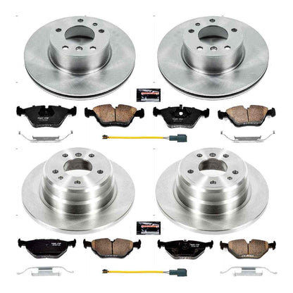 PowerStop Power Stop 1989 BMW 525i Front & Rear Autospecialty Brake Kit KOE7335