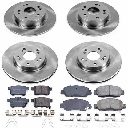 PowerStop Power Stop 16-17 Honda Accord Front & Rear Autospecialty Brake Kit KOE7346