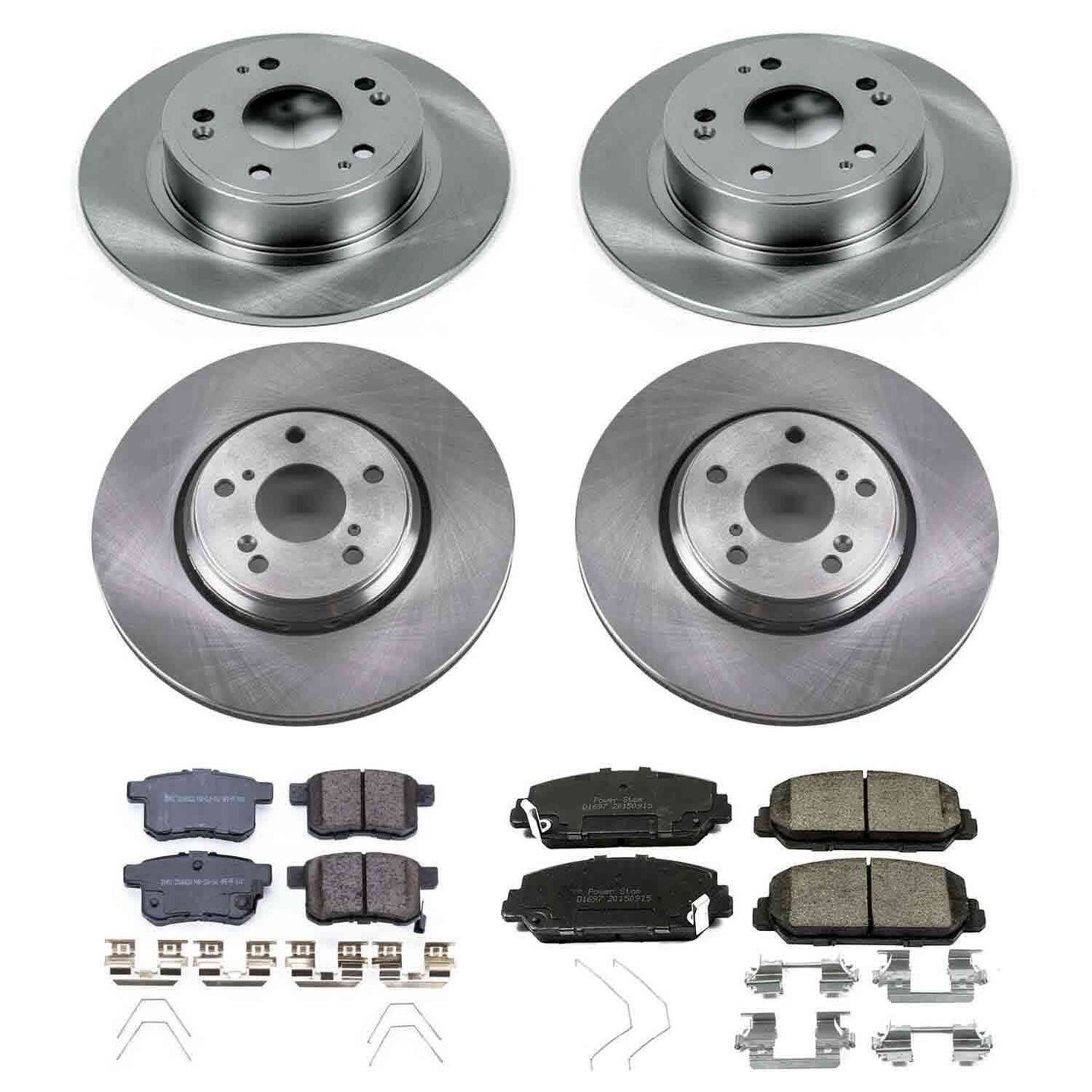 PowerStop Power Stop 16-17 Honda Accord Front & Rear Autospecialty Brake Kit KOE7348