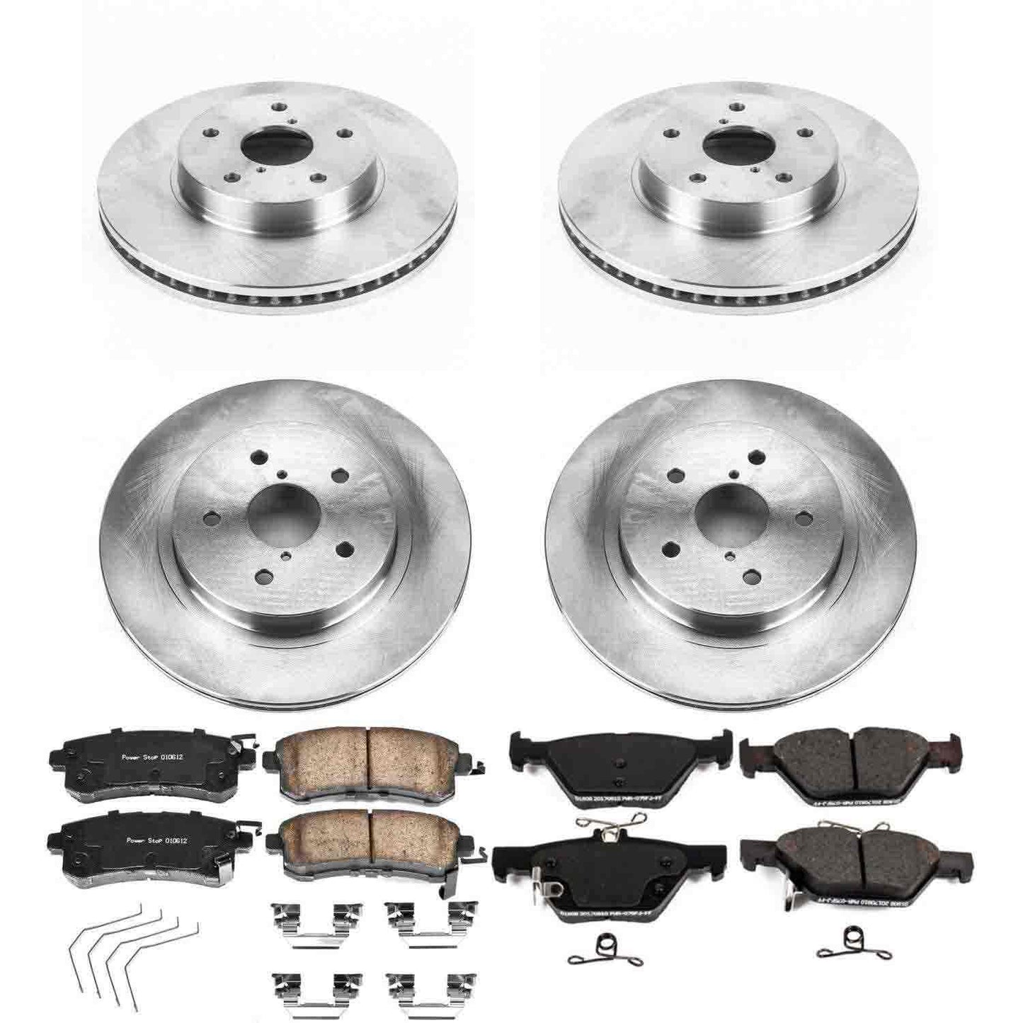 PowerStop Power Stop 15-18 Subaru Legacy Front & Rear Autospecialty Brake Kit KOE7357